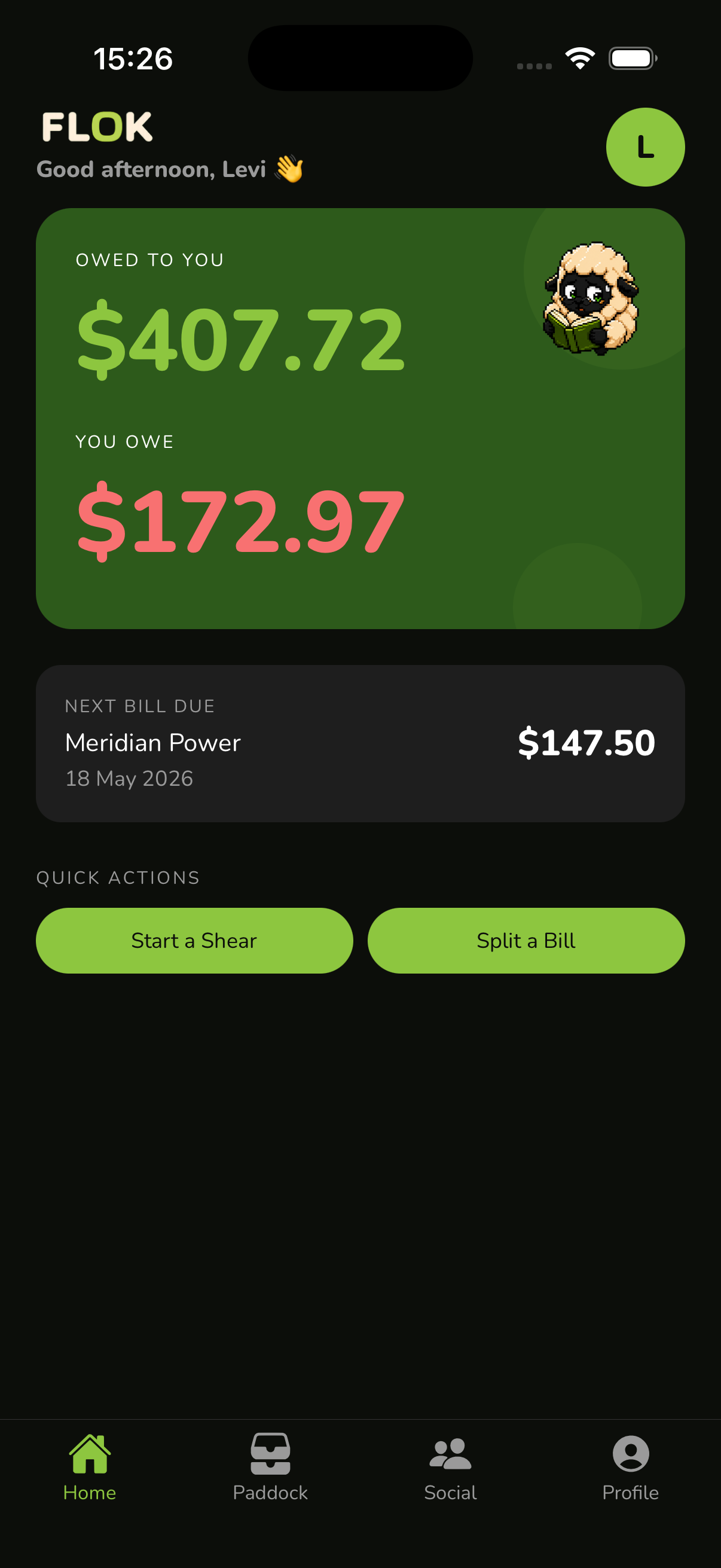 Home Dashboard